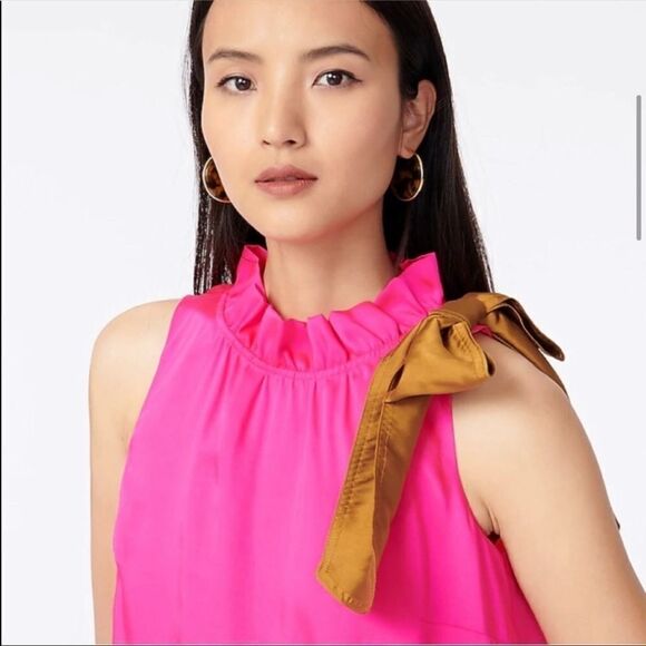 🔥J Crew swingy bow neck dress Jcrew New Sz Small New - Picture 3 of 13